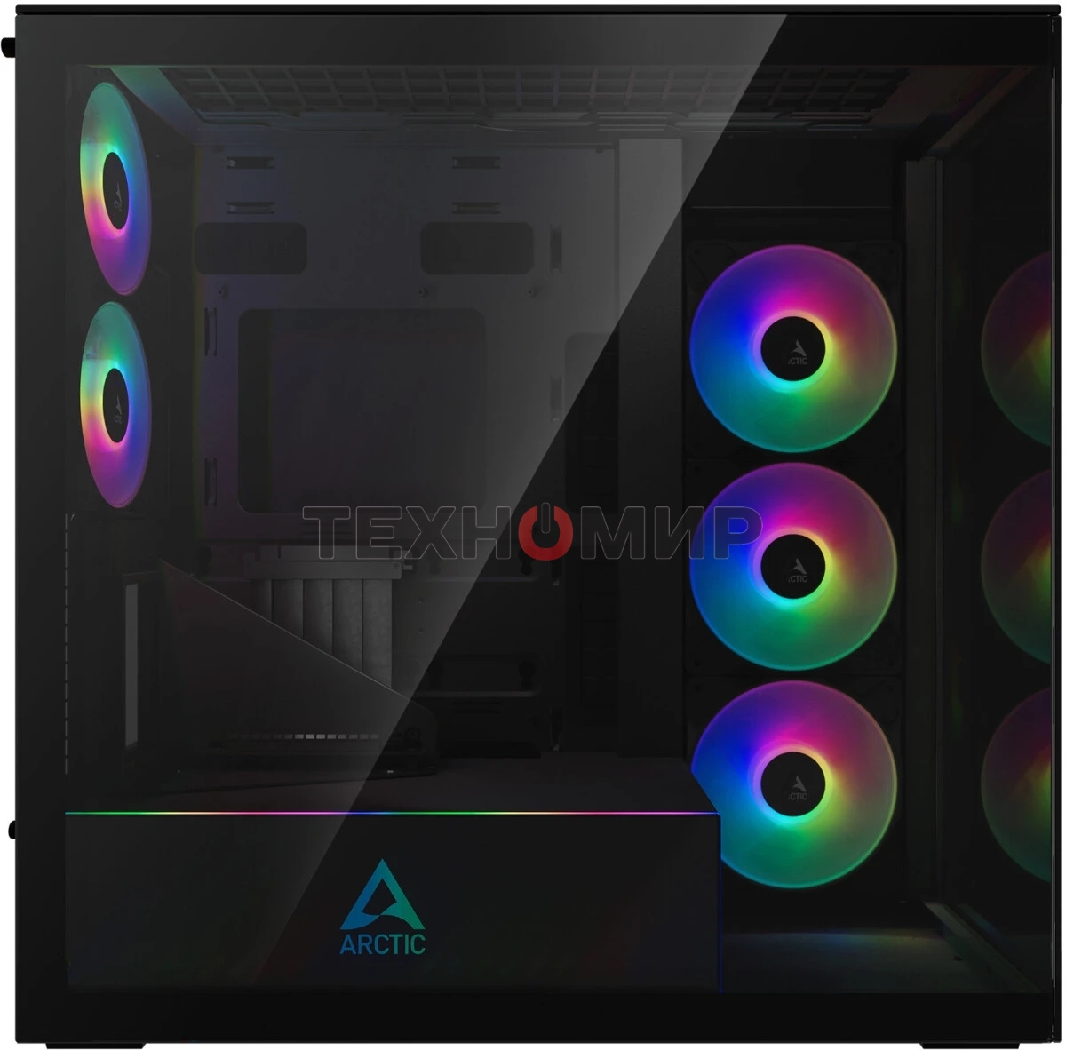 Компьютерный корпус Arctic Cooling ARCTIC Xtender VG (Mirror Black) арт. ACPCC00019A