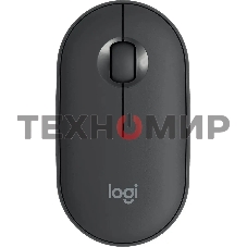 Мышь беспроводная Logitech Pebble M350 графитовый, 1000 dpi, радиоканал, Bluetooth, USB, кнопки - 3