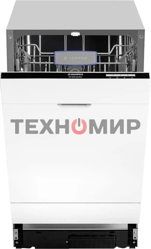 Встраиваемая посудомоечная машина Maunfeld MLP-082D Light Beam, серебристый, 44.8 см, 9 компл., 49 дБ, класс A++
