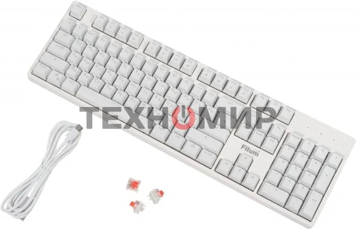 Клавиатура Filum FL-GKBM25 проводная, USB Type-C, белый