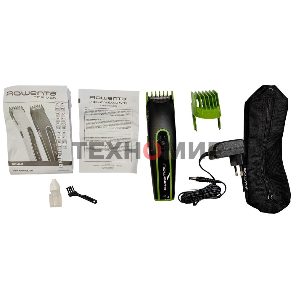 Машинка для стрижки Rowenta TN1409F0 черный/зеленый