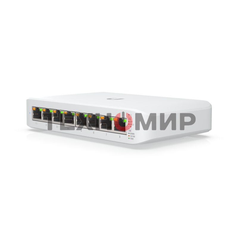 Коммутатор Ubiquiti USW-LITE-8-POE 8POE 1000M POE