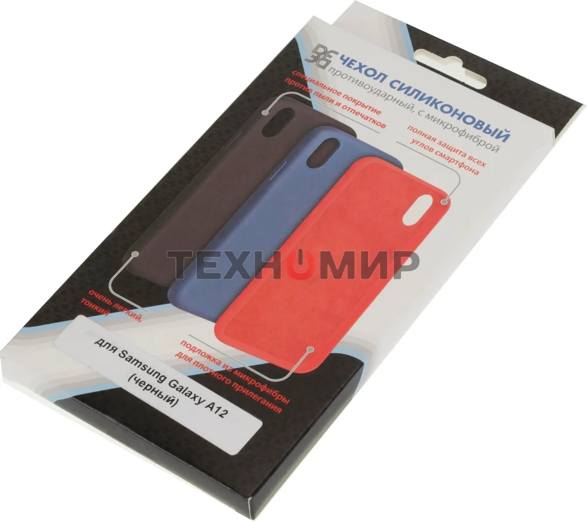 Чехол (клип-кейс) DF sOriginal-20 для Samsung Galaxy A12/M12 черный