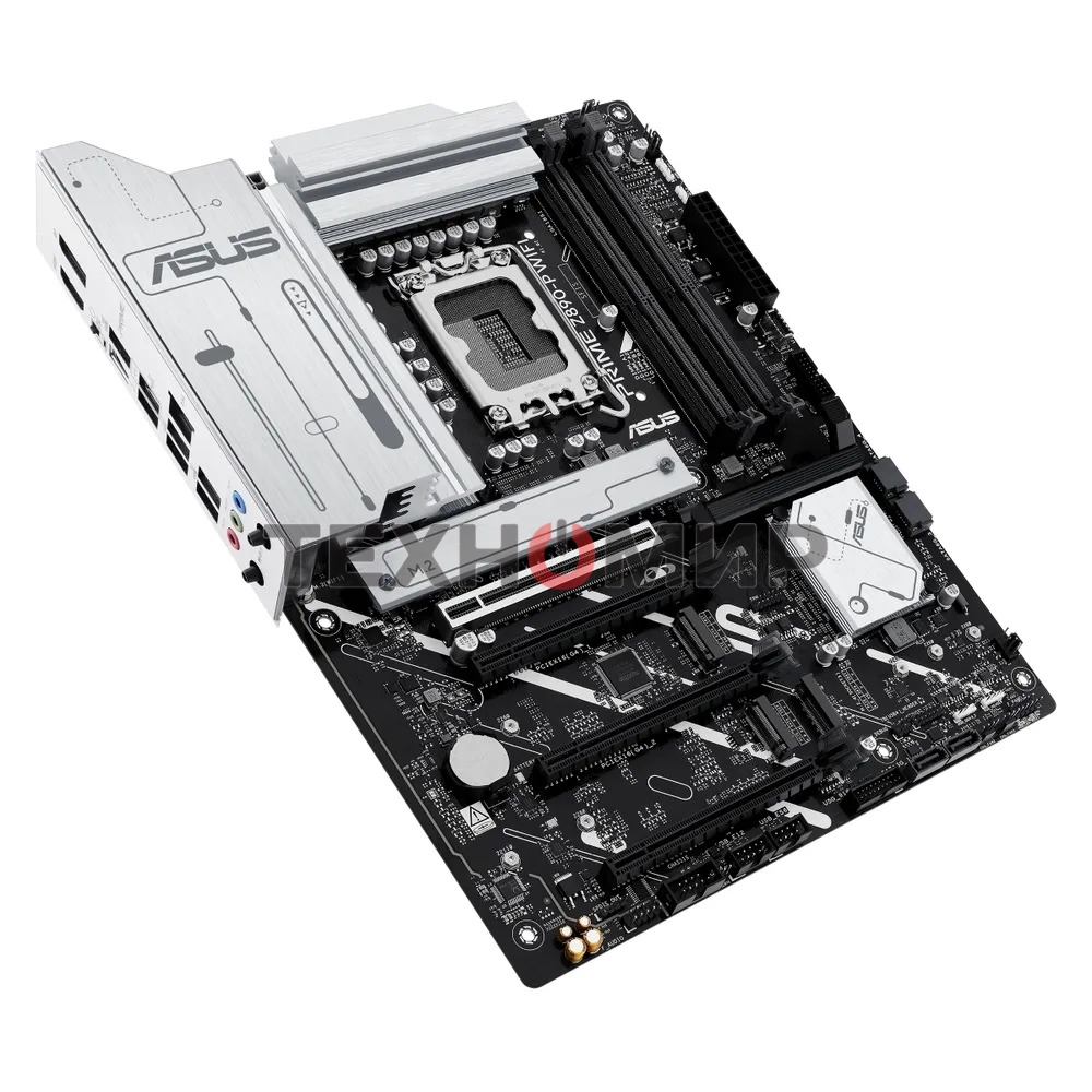 Материнская плата ASUS PRIME Z890-P WIFI, LGA 1851, Intel Z890, 4xDDR5, 4xSATA, 4xM.2, 1xPCIe 5.0 x16, 2xPCIe 4.0 x4, 1xPCIe 4.0 x1, 1xHDMI, 1xDP, 1xUSB-C (видеовыход), 2xUSB-A 3.2 Gen 1, 1xUSB-A 3.2 Gen 2, 4xUSB-A 2.0, 1xUSB-C Thunderbolt 4, 1x 2.5Gb LAN