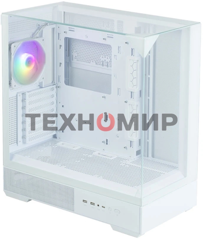 Компьютерный корпус ZALMAN P40 Prism, ATX, белый, WINDOW, 2x3.5