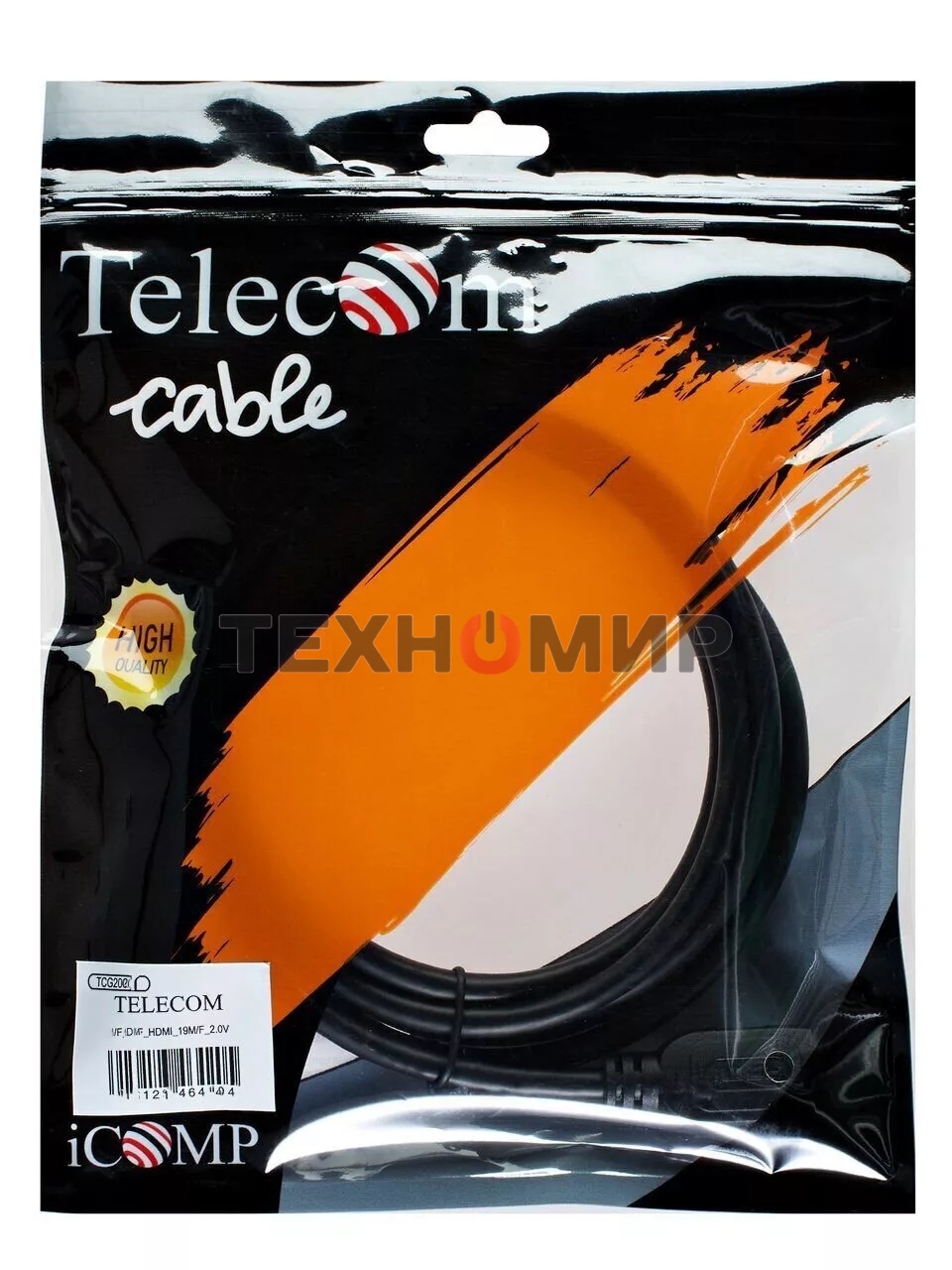 Кабель HDMI-19M - HDMI-19M ver 2.0+3D/Ethernet,2 фильтра 7.5m Telecom