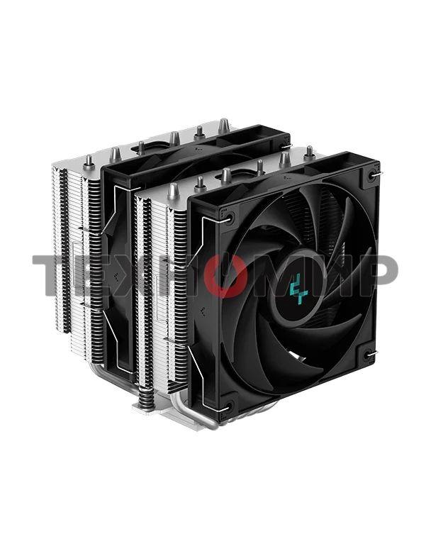 Кулер для процессора DEEPCOOL AG620 черный, 120 мм, алюминий/медь, 1850 об/мин, 29.4 дБ, 4 pin, 260 Вт, 157 мм