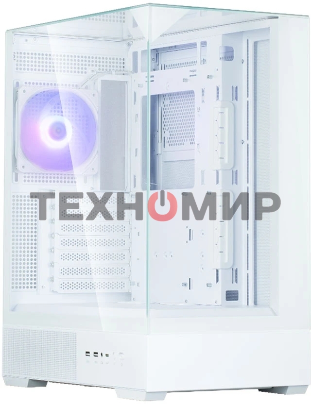 Компьютерный корпус ZALMAN P40 Prism, ATX, белый, WINDOW, 2x3.5