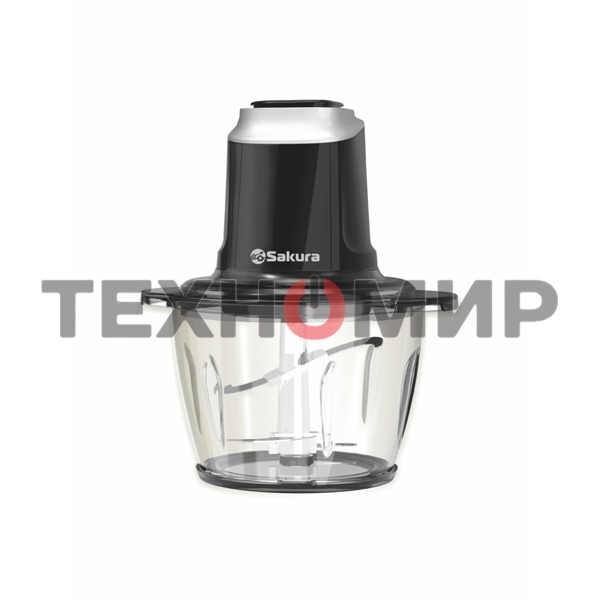 Чоппер Sakura SA-6261BK 1.2 л 500Вт стекл 4 ножа