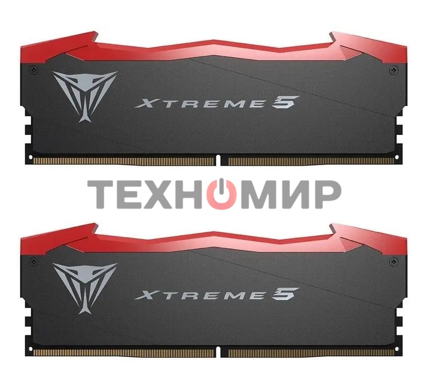 Оперативная память Patriot Viper Xtreme 5, DDR5, 48GB (2x24GB), 7600MHz, CL36, DIMM, с радиаторами, черный