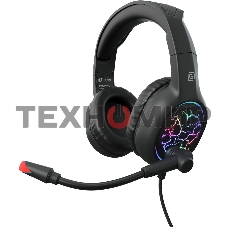 Наушники с микрофоном Oklick HS-L930G SNORTER черный/синий 2м мониторные USB оголовье (HS-L930G)