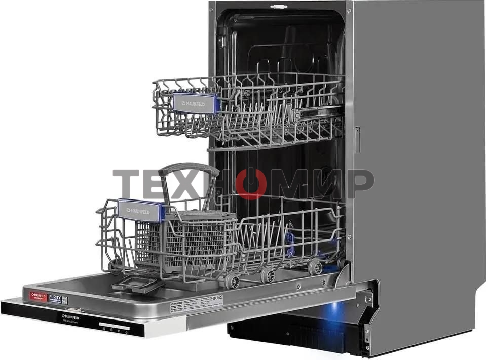 Встраиваемая посудомоечная машина Maunfeld MLP-082D Light Beam, серебристый, 44.8 см, 9 компл., 49 дБ, класс A++