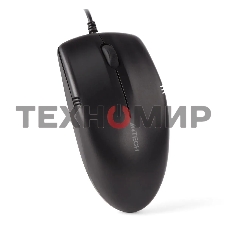 Мышь проводная A4Tech OP-530NUS черный, 1200 dpi, USB, кнопки - 3
