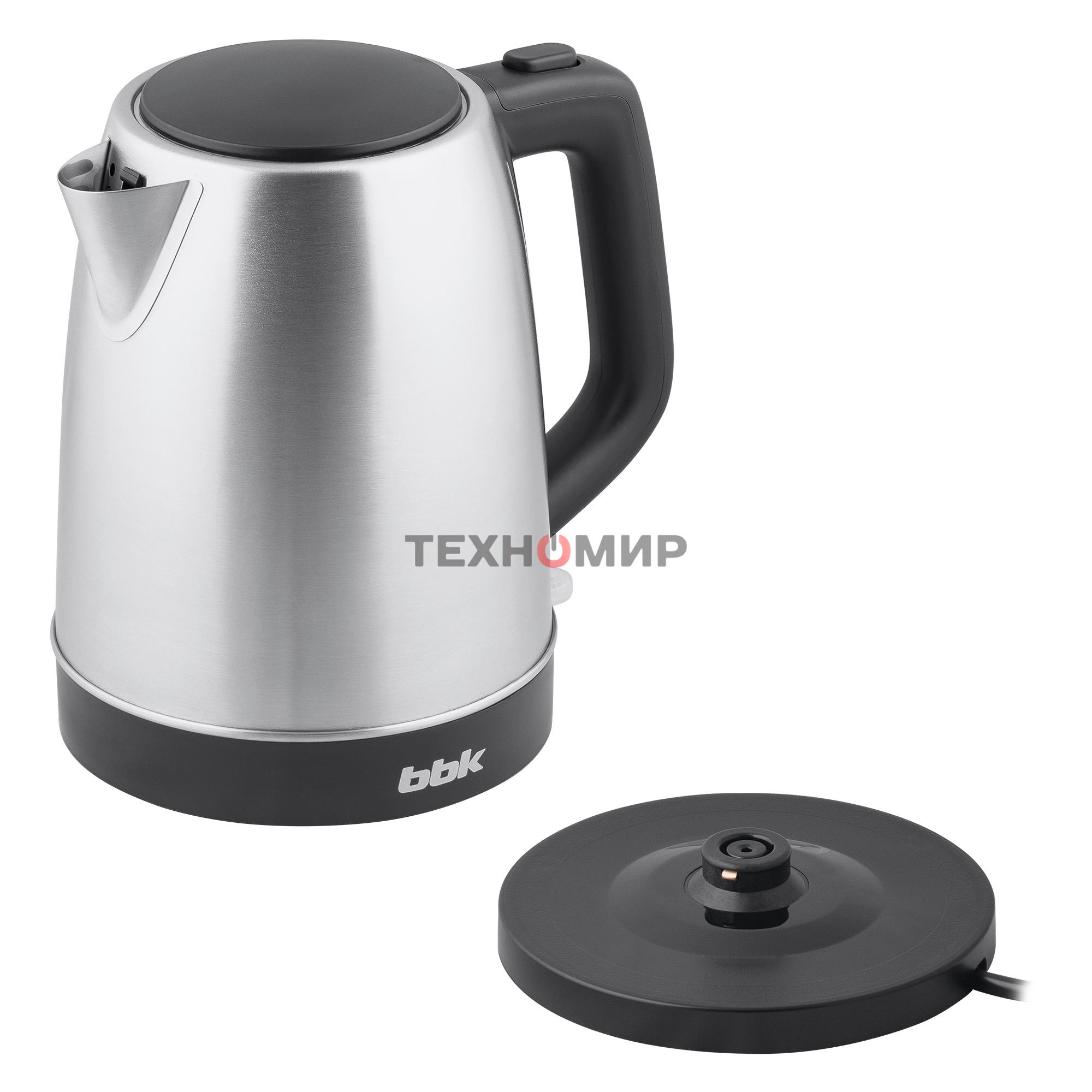 Чайник электрический BBK EK1765S черный/нержавеющая сталь, 1.7 л, 1850-2200 Вт