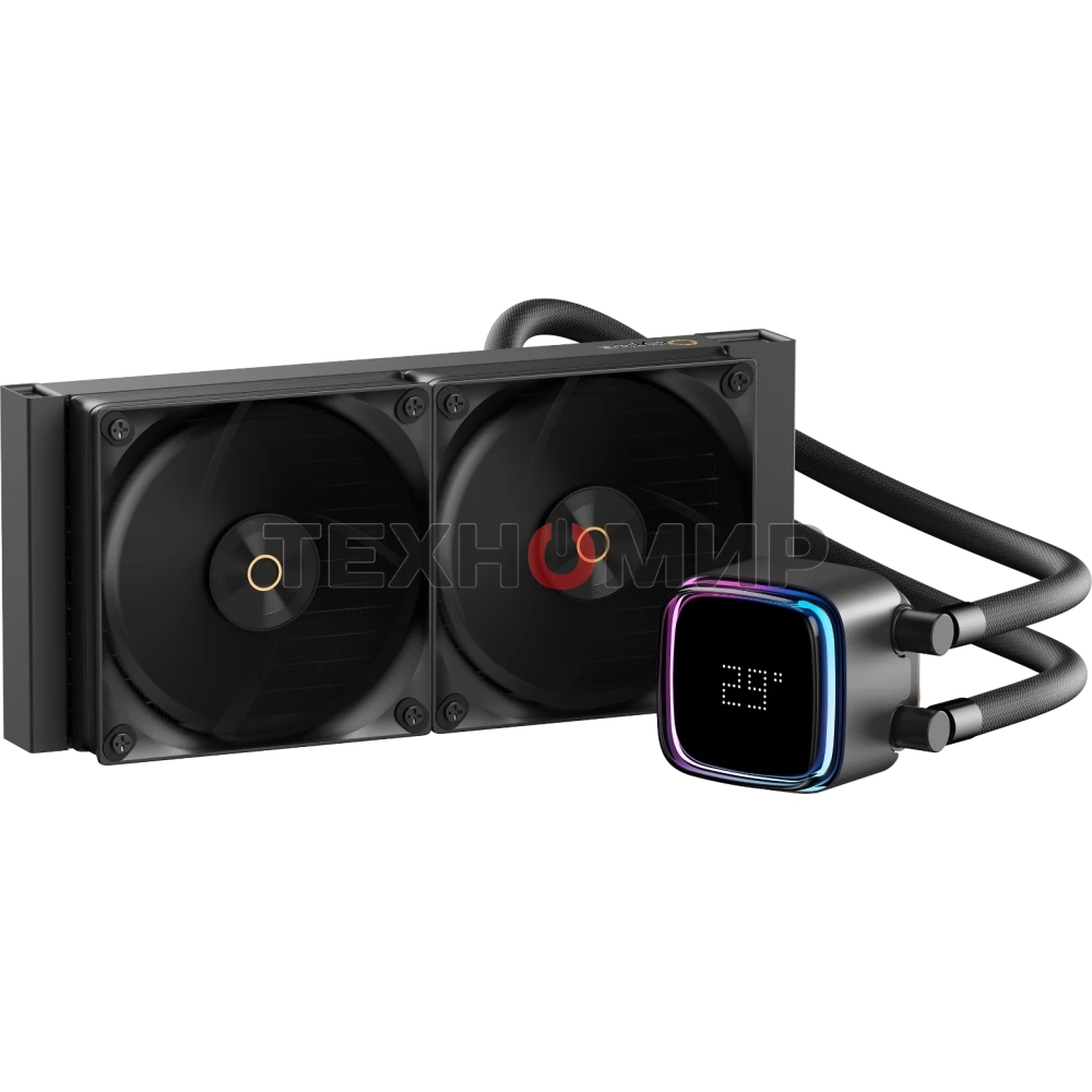 Система жидкостного охлаждения Ocypus Iota L24 BK ARGb черный 280W/All Intel/AMD AM*/Digital display/Screws