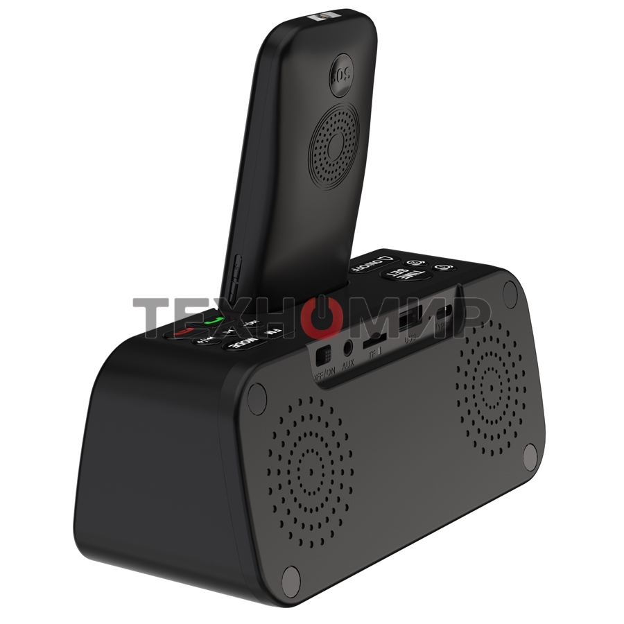 Мобильный телефон Maxvi RT-03 + док-станция, черный