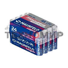 Батарейки Maunfeld PRO Long Life Alkaline AA (LR6) MBLR6-BX24, бокс 24 шт., 1.5 В