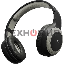 Гарнитура накладные Digma BT-15 черный/серый беспроводные bluetooth оголовье