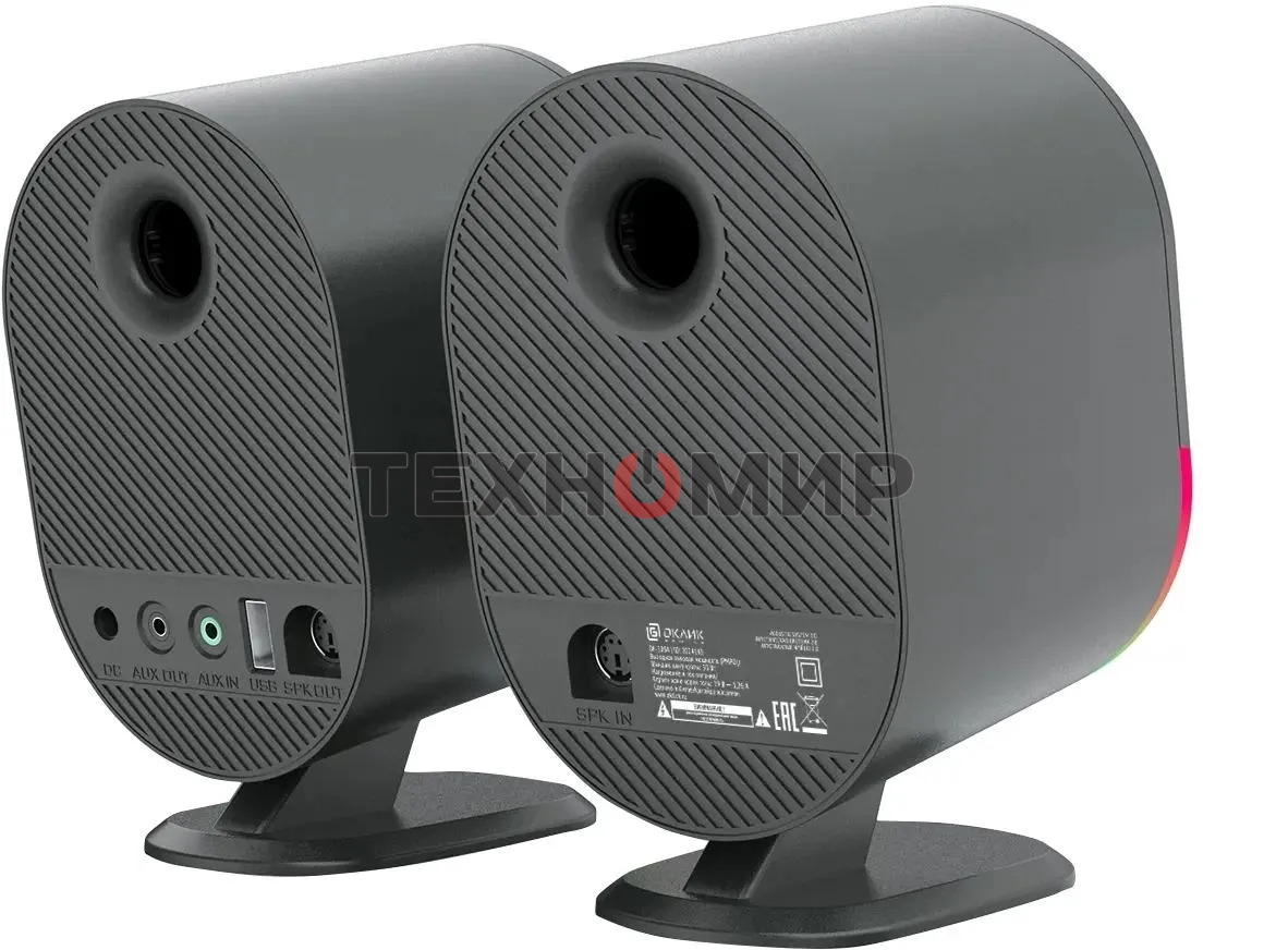 Акустическая система Оклик OK-303A 2.0 черный 20Вт BT