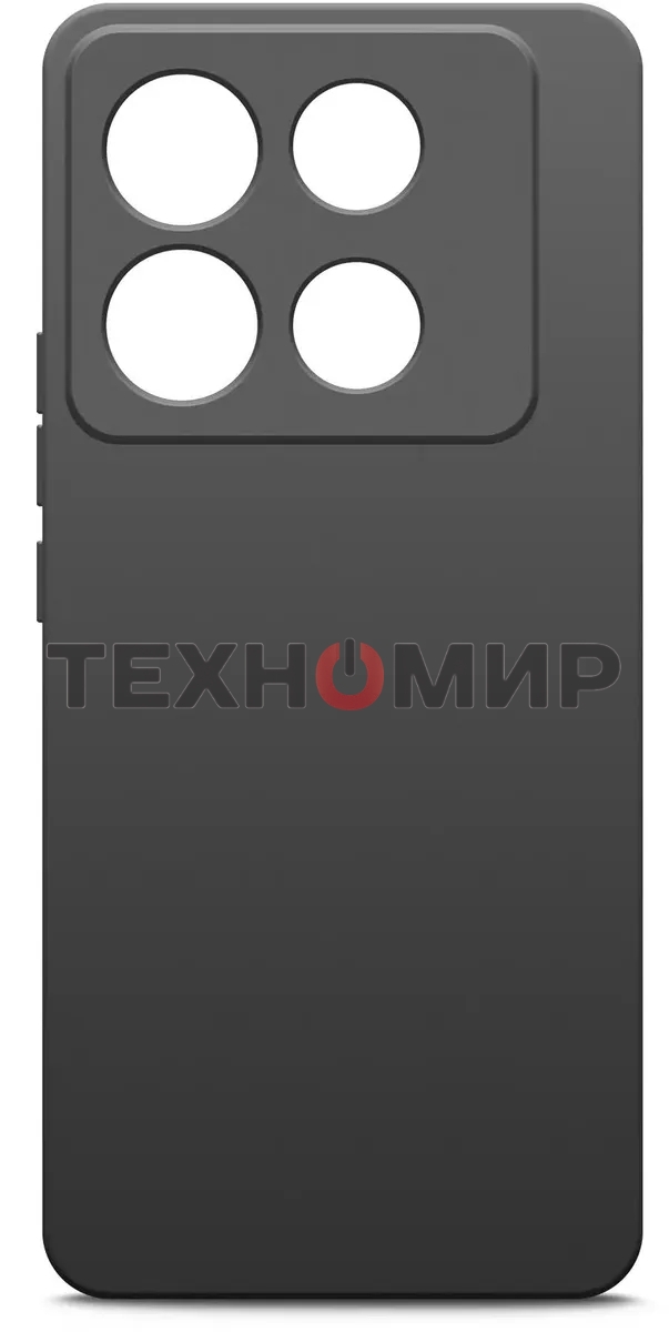 Чехол (клип-кейс) BoraSCO для Infinix Note 40 Silicone Case черный (73182)