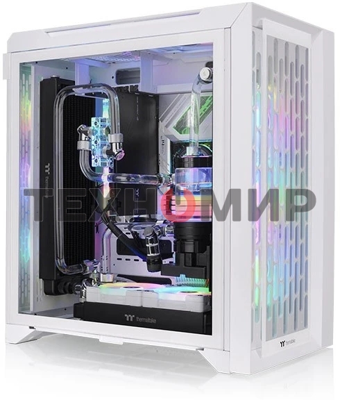 Компьютерный корпус Thermaltake CTE C700 TG ARGb белый без БП ATX 3x140мм 2xUSB 3.0 audio bott PSU