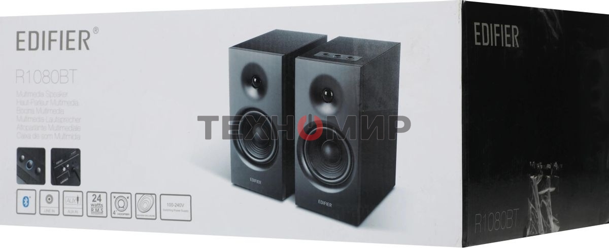 Колонки Edifier R1080BT Black (2.0,Bluetooth v5.0,24Bt RMS)