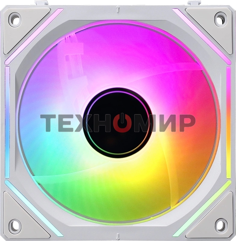 Вентилятор для корпуса Aerocool/Formula Air Bridge WH ARGB белый, 120 мм, 1500 об/мин, 27.5 дБ, 4 pin