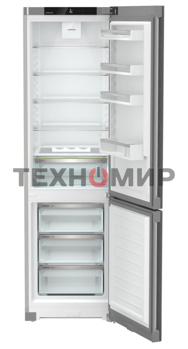 Холодильники Liebherr Pure CNsdc 5703-22 001 серебристый SmartSteel двухкамерный 266/94л морозилка снизу
