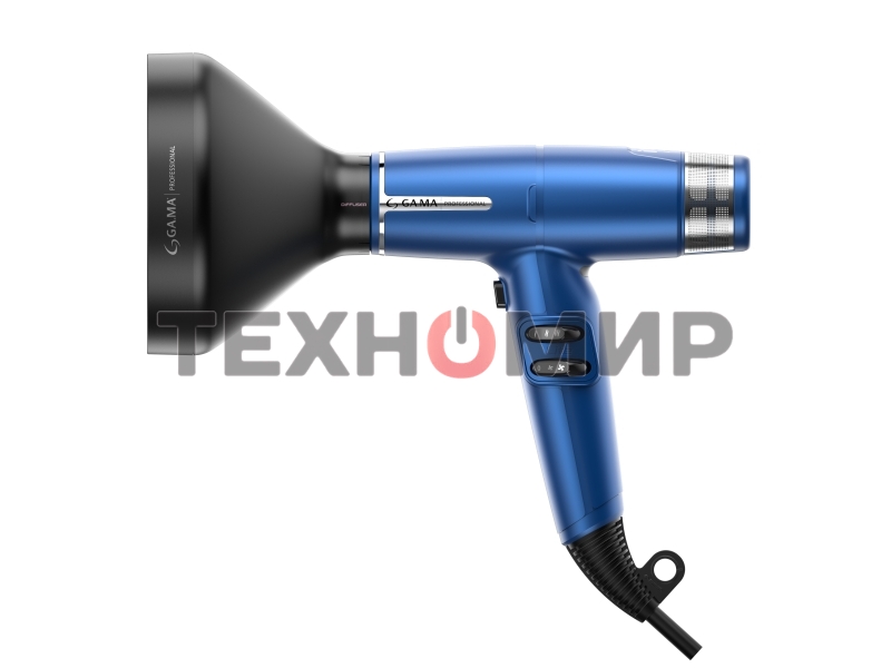 Фен GA.MA IQ LITE синий, 1600 Вт, компактный, ионизация