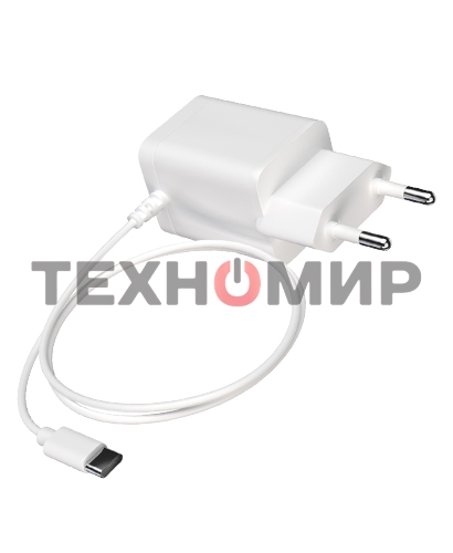 Сетевое зарядное устройство Maxvi A304T Type-C\USB 3A 15W + литой кабель Type-C 1.2м, белый