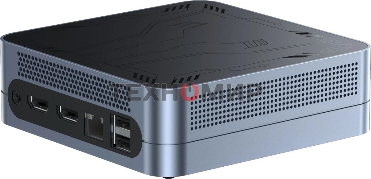 Мини ПК Chuwi LarkBox S i3 1220P (1.5) 16Gb SSD 512Gb UHDG Win 11Pro GbitEth WiFi BT 90W серый/черный