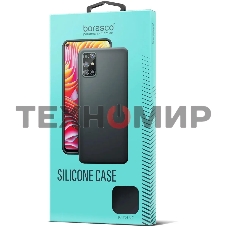 Чехол (клип-кейс) BORASCO Silicone Case, для Apple iPhone 13, черный (матовый)