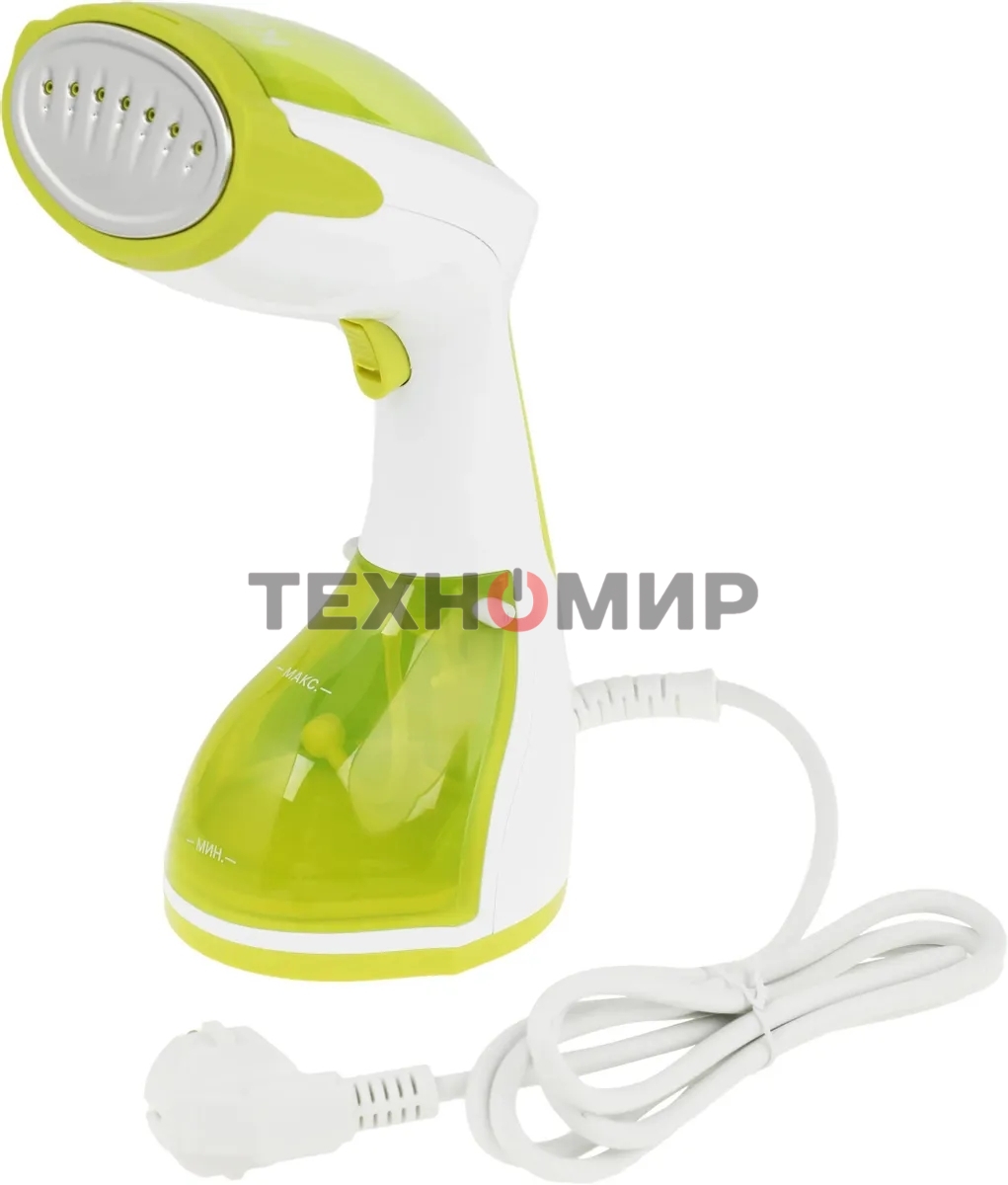 Отпариватель Kitfort КТ-9107 белый/салатовый, 1200 Вт, 18 г/мин, 260 мл