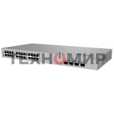 Коммутатор Huawei S310S-24P4J (L2+, 24*10/100/1000BASE-T ports (400 W PoE+), 4*2.5GE SFP ports, built-in AC power)