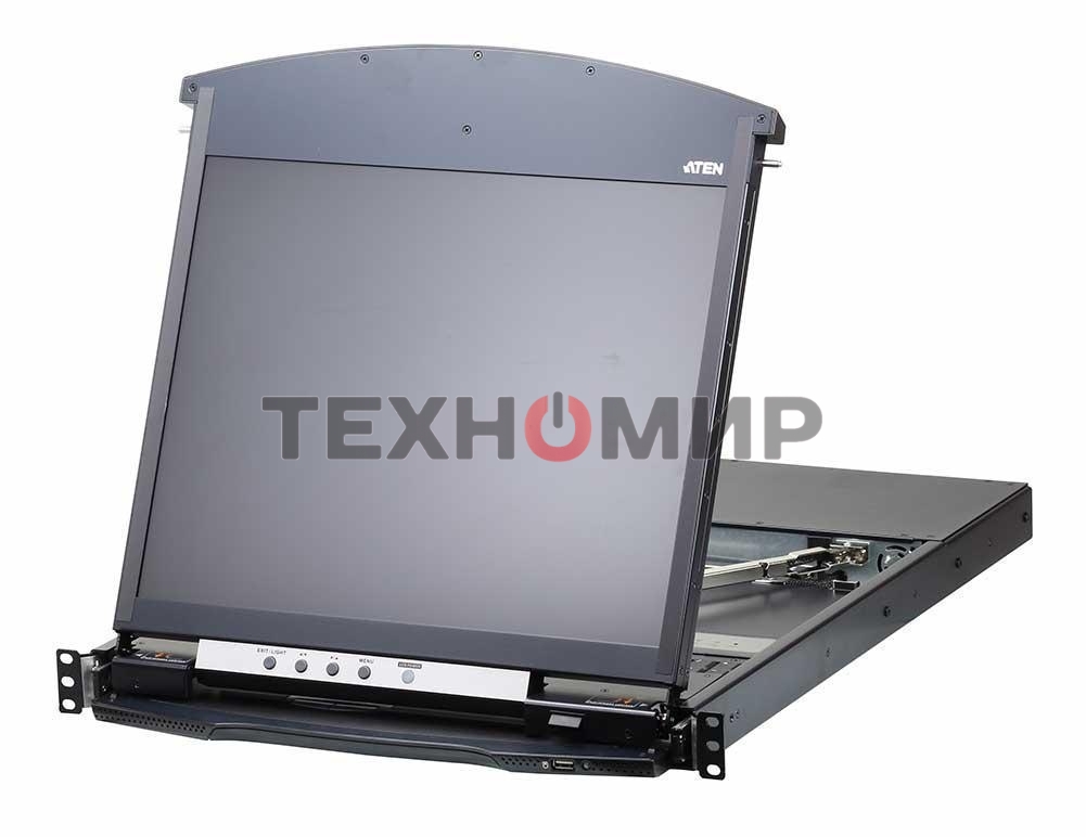 KVM консоль с переключателем ATEN 1L/1R 16p C5 D.Rail LCD KVM over IP SW