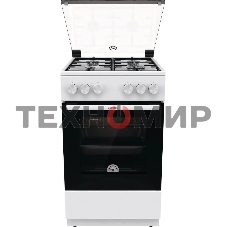 Плита газовая Gorenje GG5A10WH белый, конфорок 4 газовых, духовка 70 л, 50 см x 85 см x 59.4 см