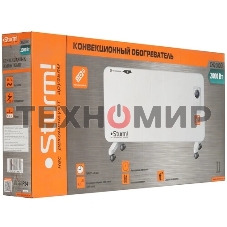 Конвектор электрический Sturm! CH2000D, белый, 2000 Вт, 25 м2, дисплей, электронный термостат