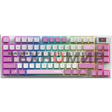 Клавиатура MSI Forge GK600 гибридная, Bluetooth, радиоканал, белый