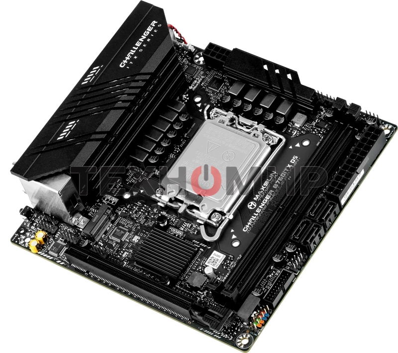 Материнская плата Maxsun Challenger B760ITX D5, LGA 1700, Intel B760, 2xDDR5, 4xSATA, 2xM.2, 1xPCIe 5.0 x16, 2xHDMI, 2xDP, 2x 2.5Gb LAN, 2xUSB 3.2 Gen 1, 4xUSB 2.0, 5.1, Mini-ITX