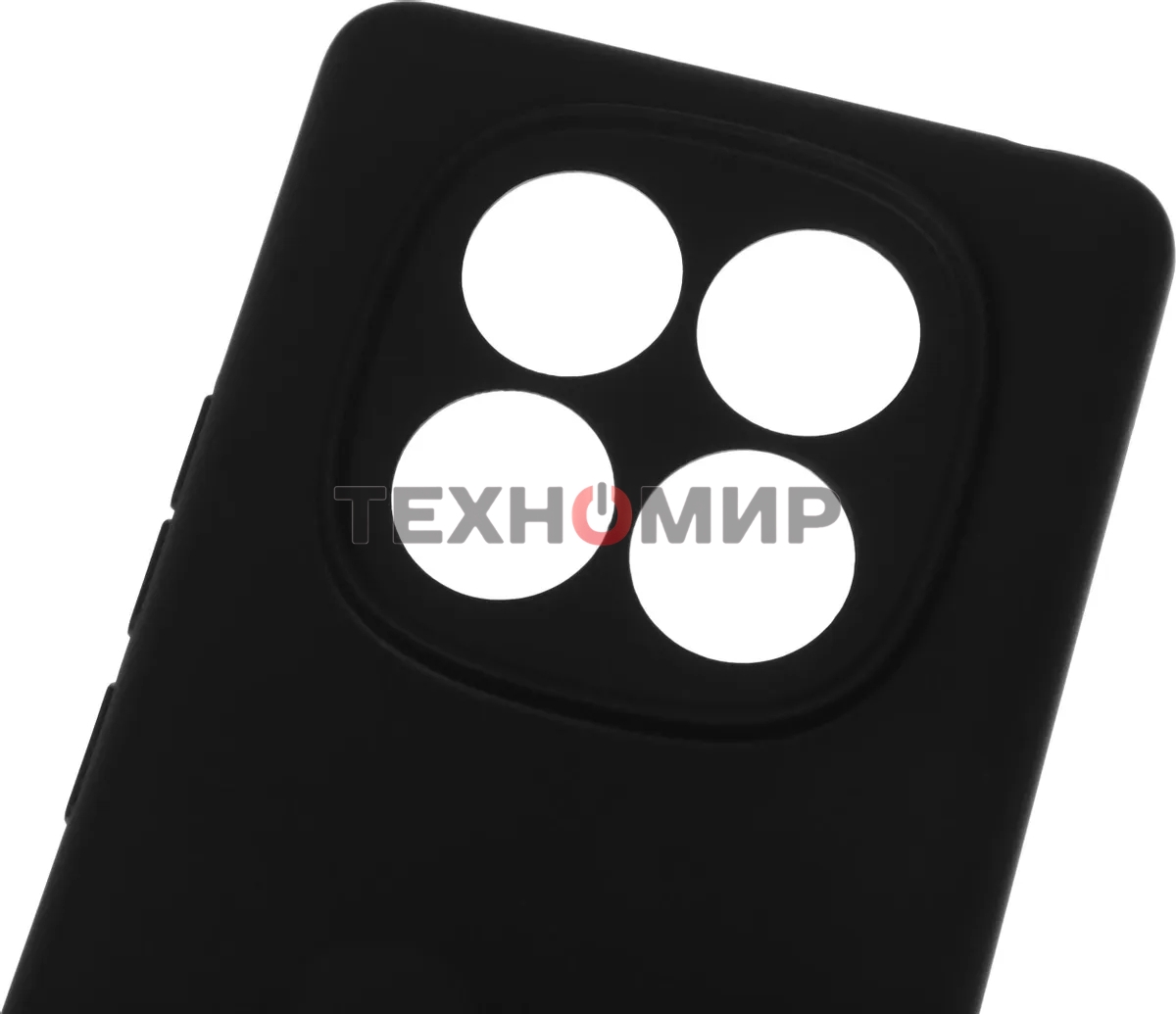 Чехол (клип-кейс) BoraSCO для Xiaomi Redmi Note 14 Pro 4G Silicone Case черный (74848)