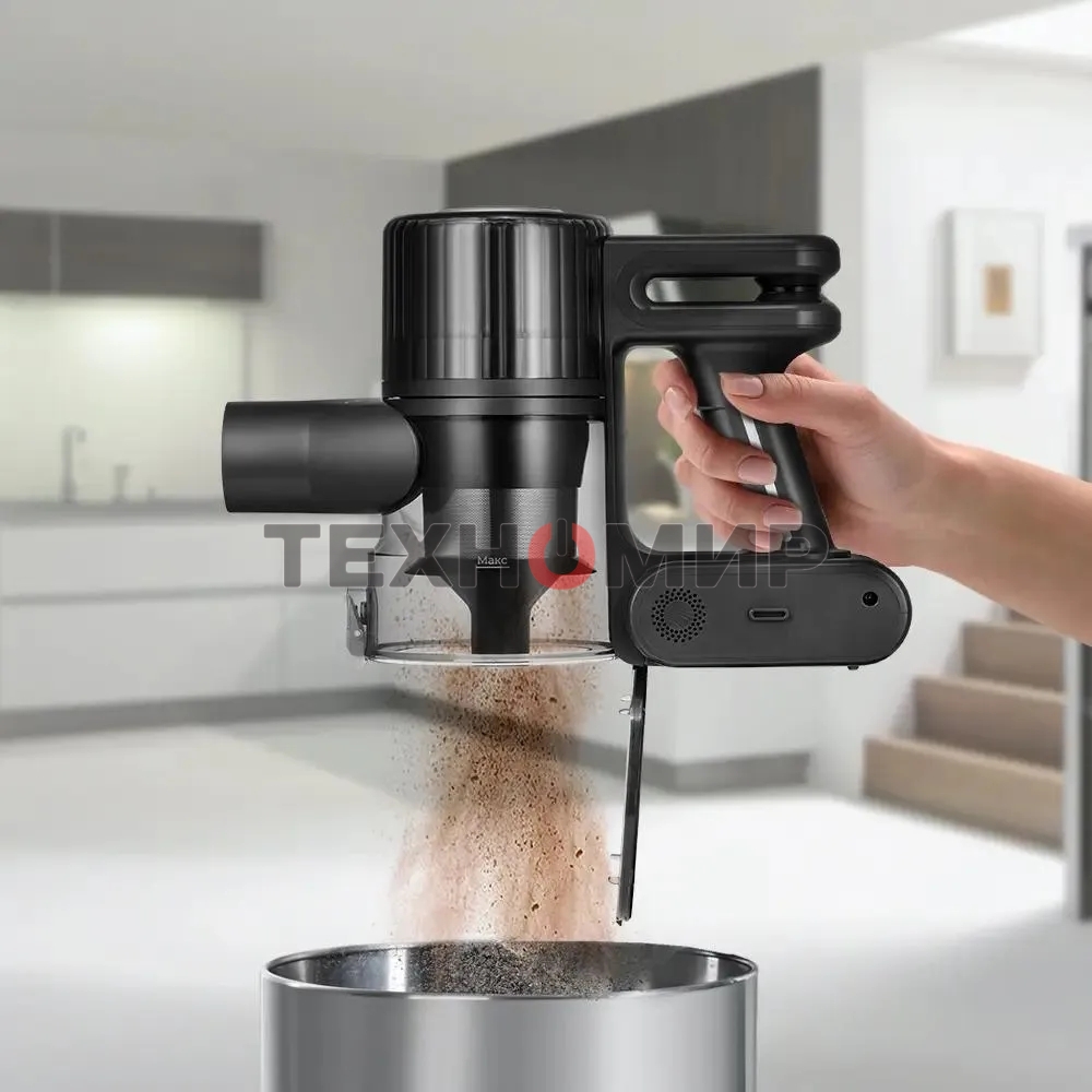 Вертикальный пылесос Kitfort КТ-5168 150Вт белый/черный (в компл.:1мешок)