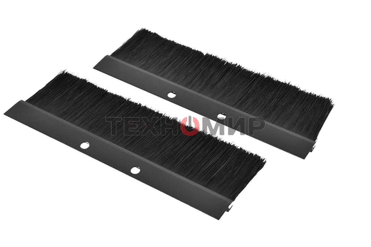 Комплект щеточного ввода в шкаф, универсальный, черный