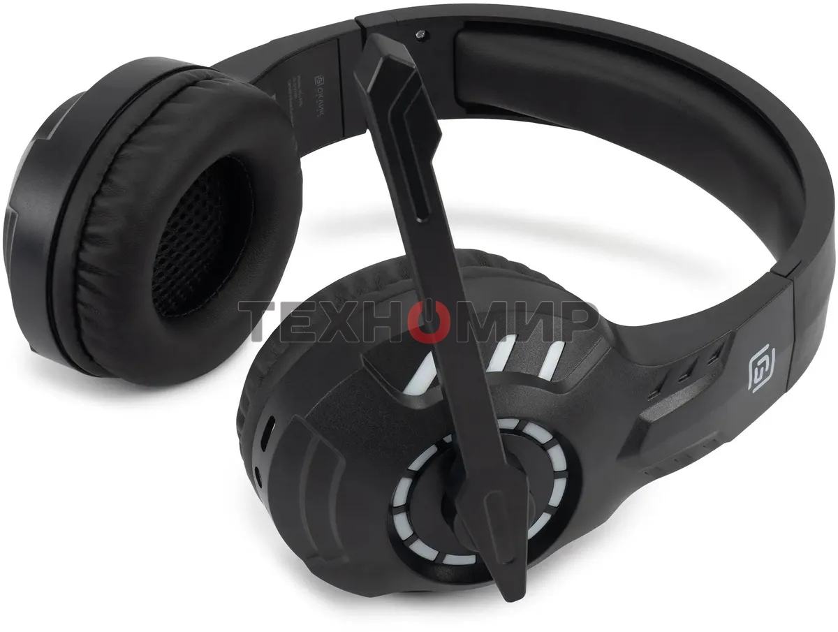 Гарнитура беспроводная/проводная с микрофоном Оклик HS-L420G черный накладные BT оголовье (1939799)