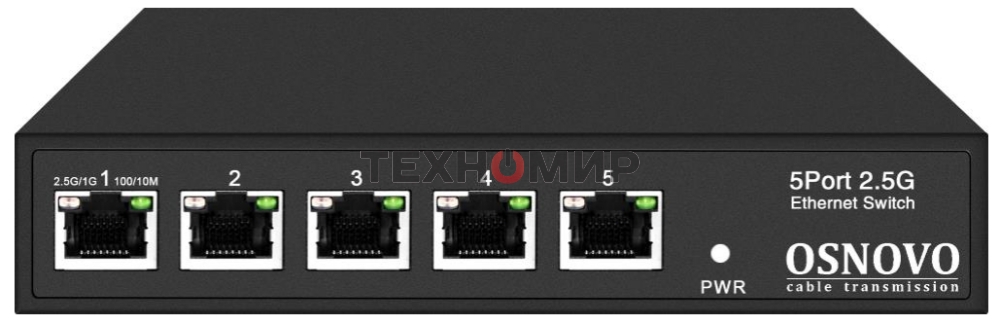 Коммутатор Osnovo SW-5D-1(60W) неуправляемый