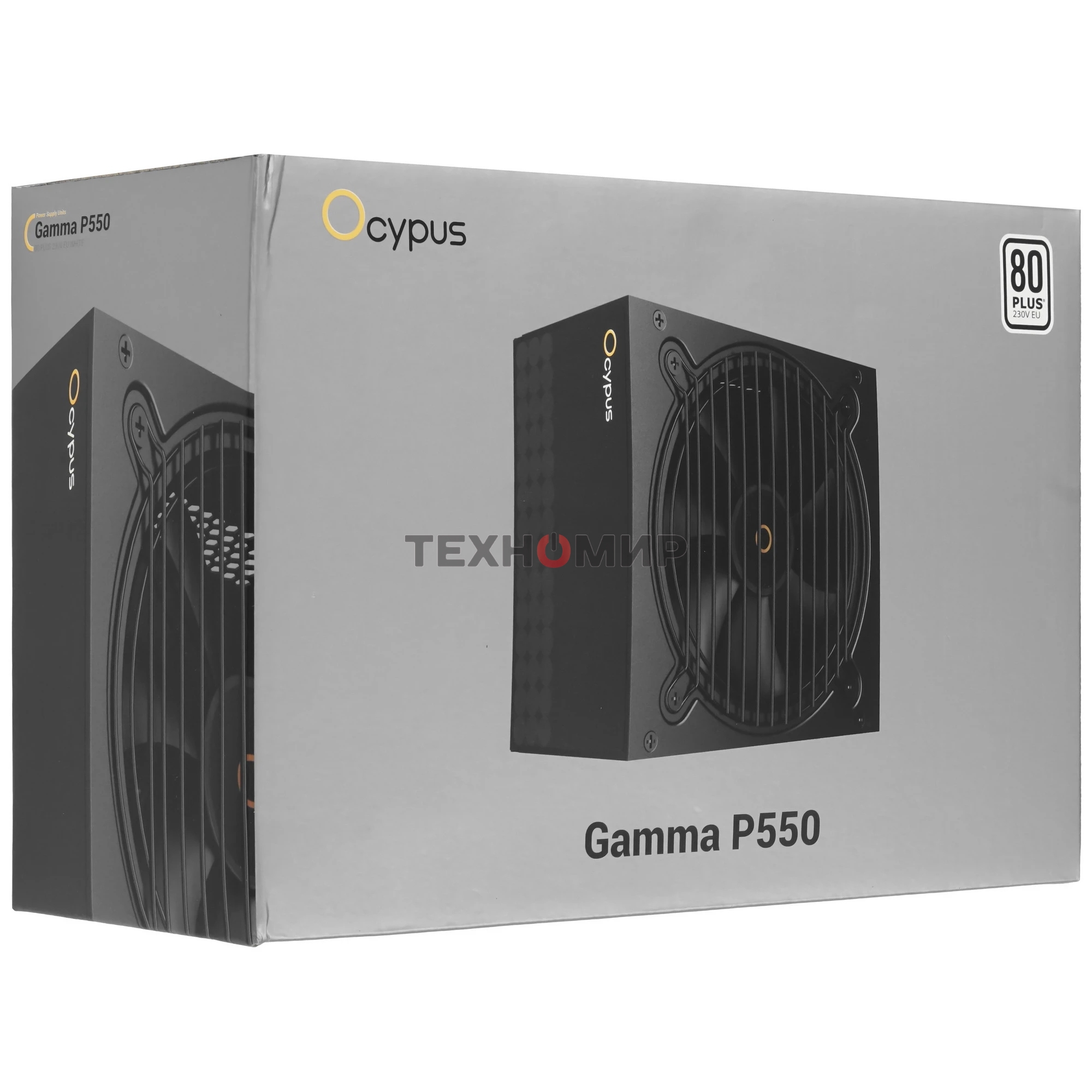 Блок питания Ocypus Gaммa P550 BK (Gaммa-P550-W1HDBK024X-EU), 550Вт, 80 PLUS, 120мм, черный