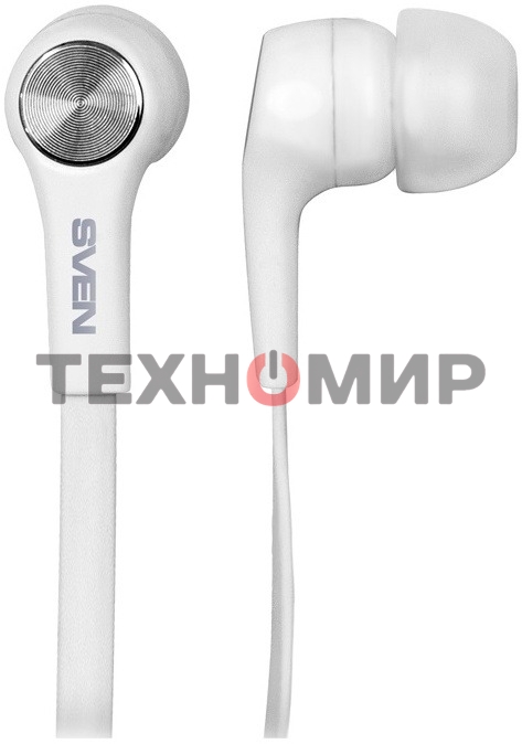 Наушники внутриканальные с микрофоном SVEN E-211M белый