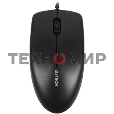 Мышь проводная A4Tech OP-530NUS черный, 1200 dpi, USB, кнопки - 3