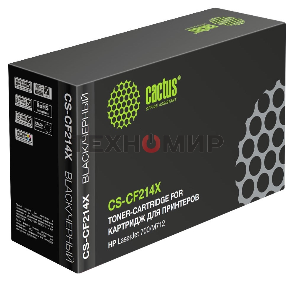 Картридж лазерный Cactus CS-CF214X черный (17500 стр.) для HP LaserJet 700/M712