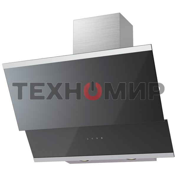 Вытяжка наклонная KRONA Irma 600 черный/серебристый, 59.6 см, 863 куб. м/ч, 53 дБ