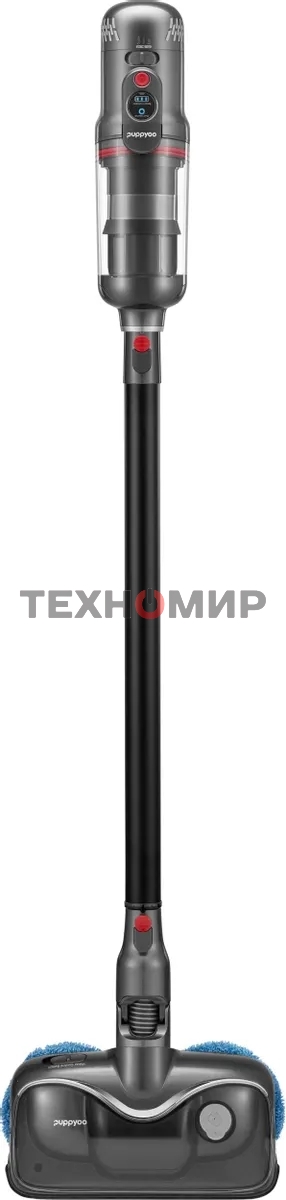 Вертикальный пылесос моющий Puppyoo T12 Plus Rinse 585Вт серый